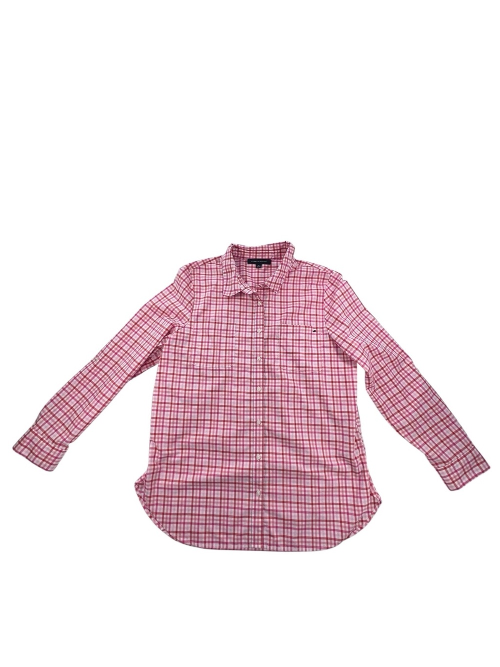 Tommy Hilfiger Pink Plaid Button-Down Shirt | XL